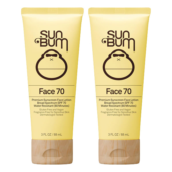 2 Pack - Sun Bum Original SPF 70 Broad Spectrum Sunscreen Face Lotion 3oz Sun Bum